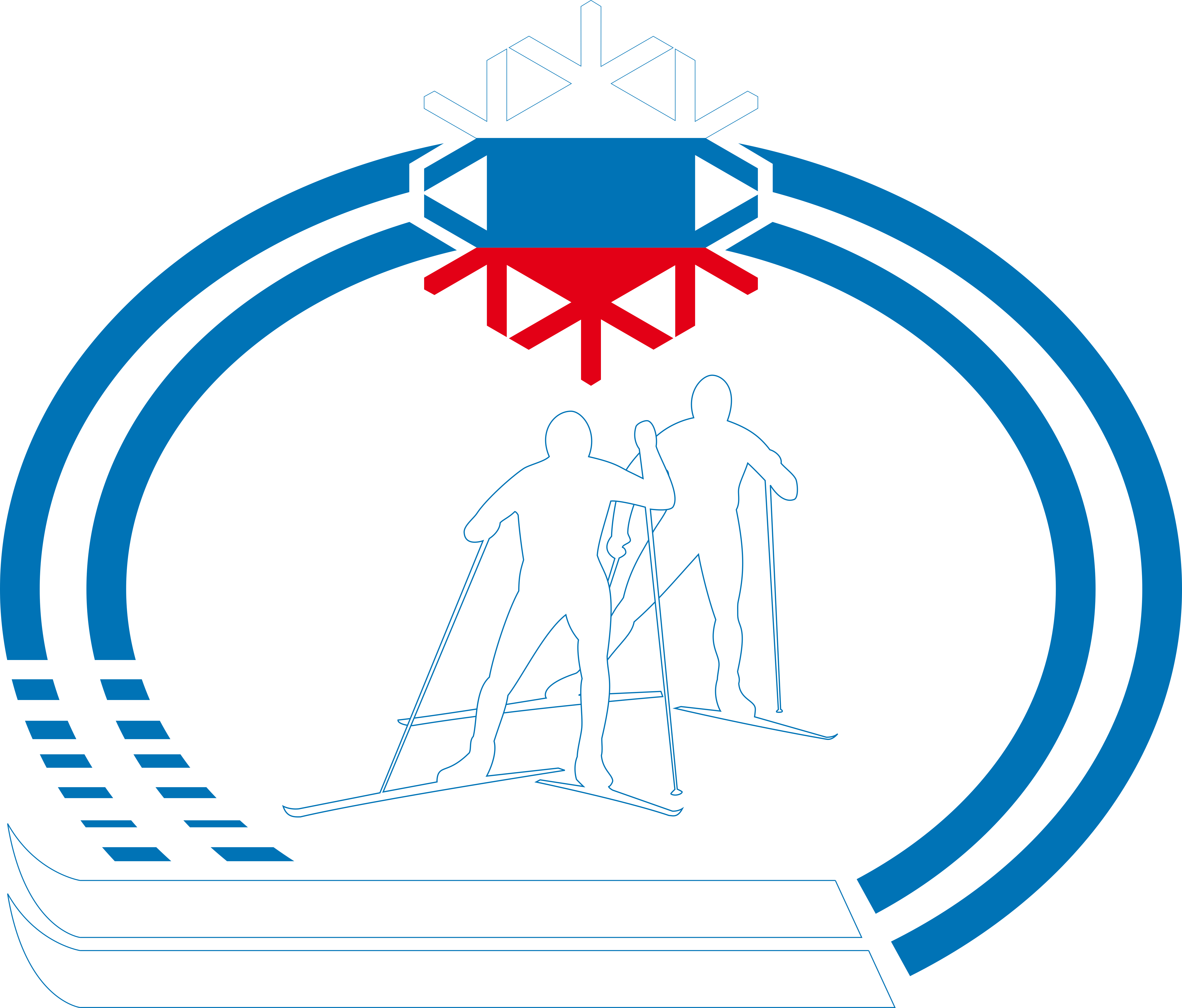 Russian Federation Cross-country Skiing - Illustration (5000x4264)