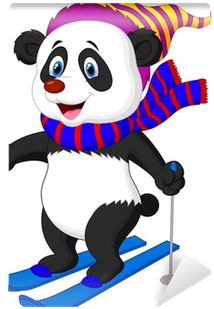 Panda Skiing (400x400)