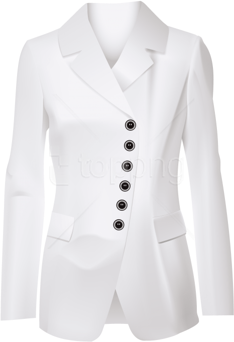 Free Png Download Female White Jacket Clipart Png Photo - White Jacket Png (480x698)