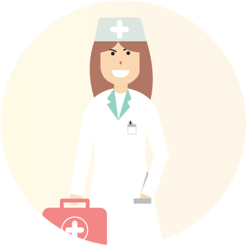Professional Healthcare - Cartoon (378x380)
