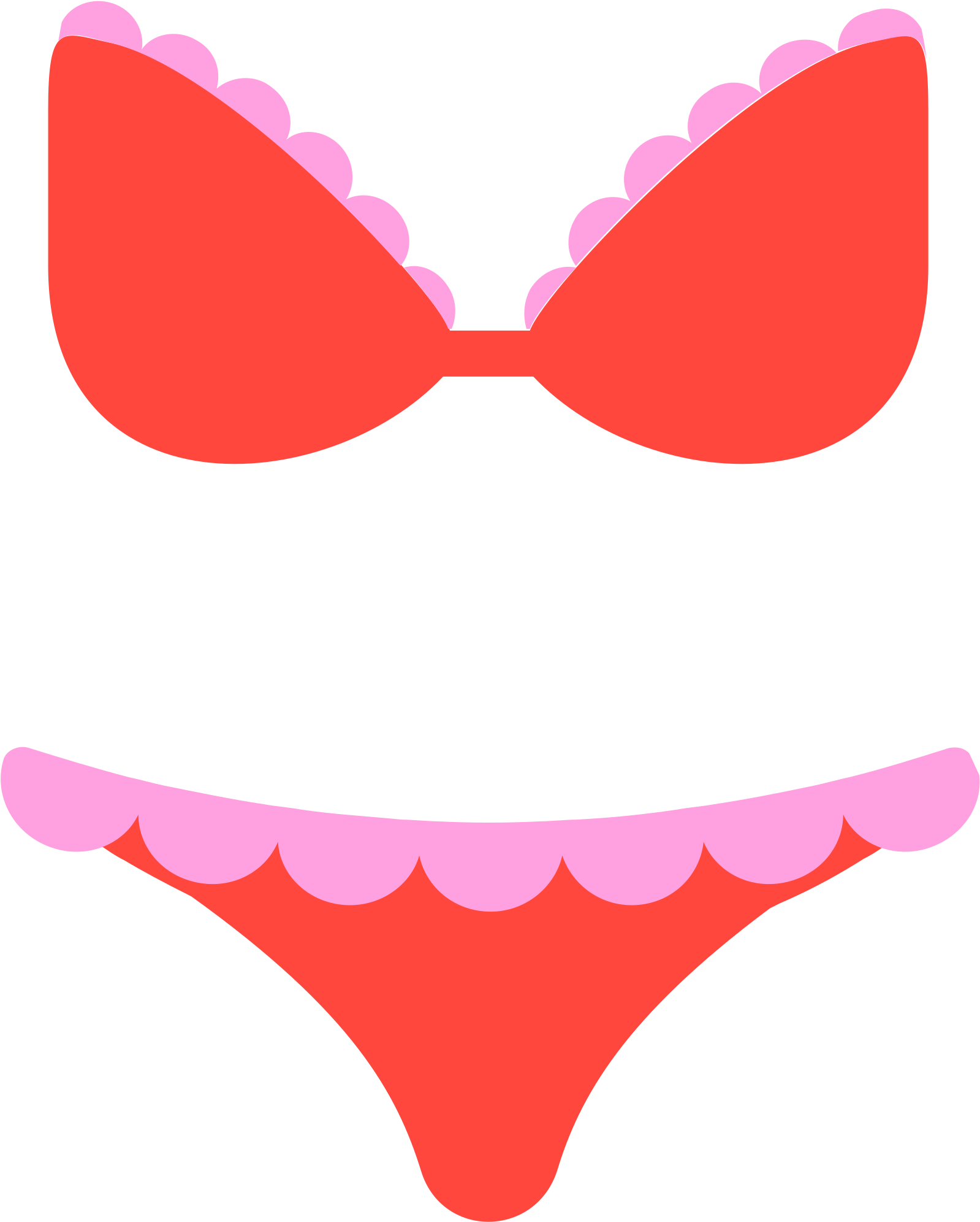 Bikini Clipart Svg - Traje De Baño Emoji.