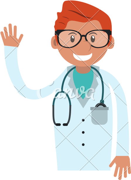 Veterinarian Doctor Man Icon - Doctor Cartoon Icon (800x800)