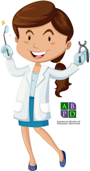 About Us - Female Dentist Vector (364x622)