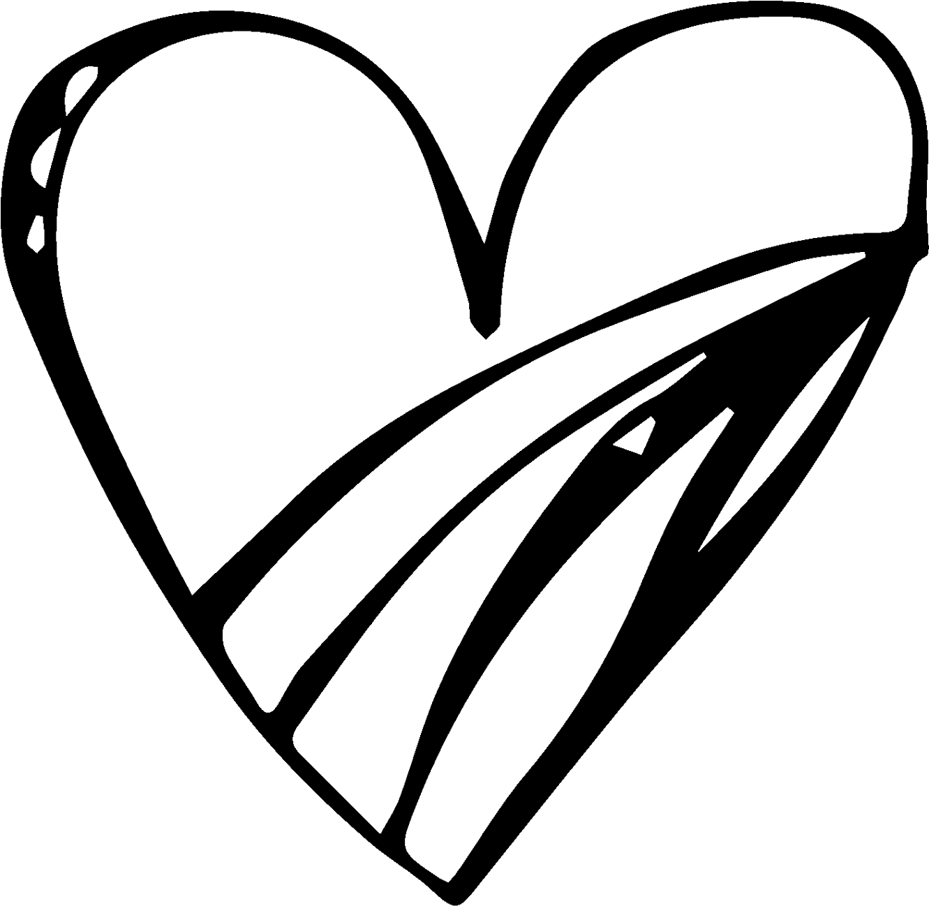 Corazones Para Colorear Y Recortar - Heart (1523x1600)