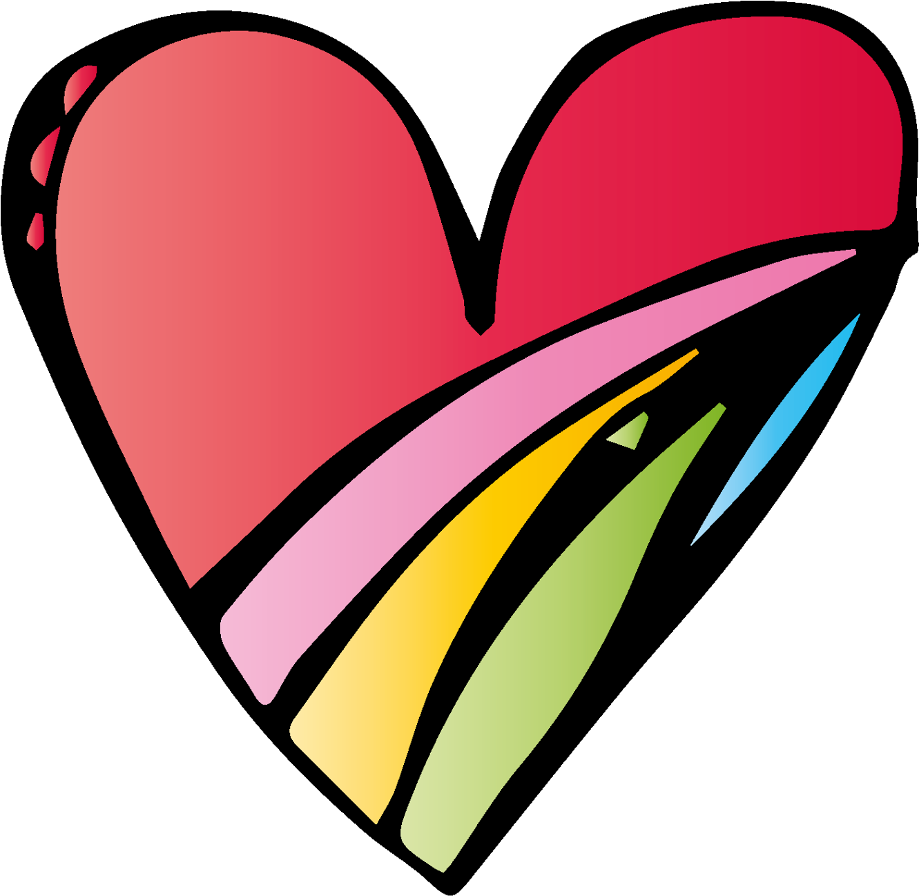 Corazones Para Colorear Y Recortar - Heart (1523x1600)