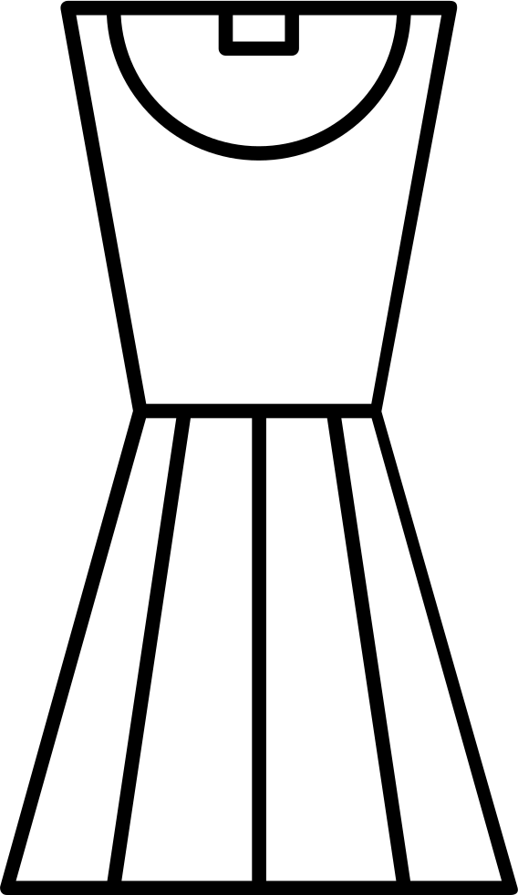 Dress Svg Outline - Dress Svg Outline (568x981)