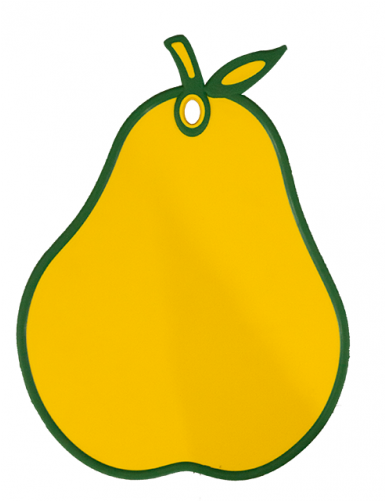 Cutting Board - Plastic - Pear - Cutting Board - Plastic - Pear (500x500)