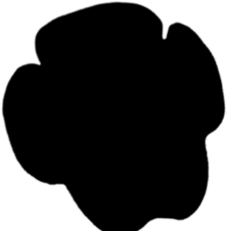 Rhino Clipart Footprint - Silhouette (640x480)