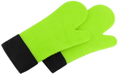 Bright Green Extra Long Oven Mitts - Exercise Mat (400x400)
