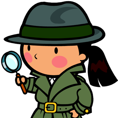 Suspicious Mom - Detective Clipart Png (400x400)