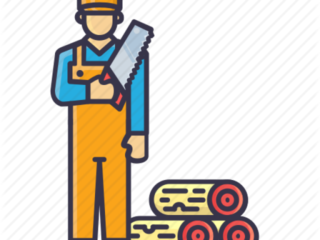 Carpenter Clipart Wood Cutter - Illustration (640x480)