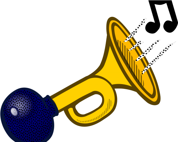 Bike Horn Cliparts - Horn Clipart Black And White (640x480)