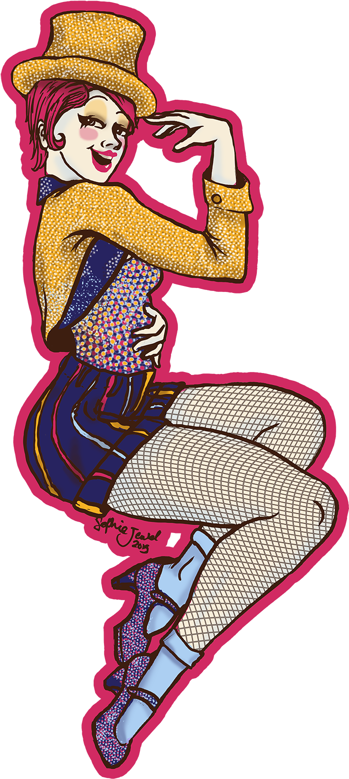 Columbia 20sticker Original - Cartoon (1650x1650)