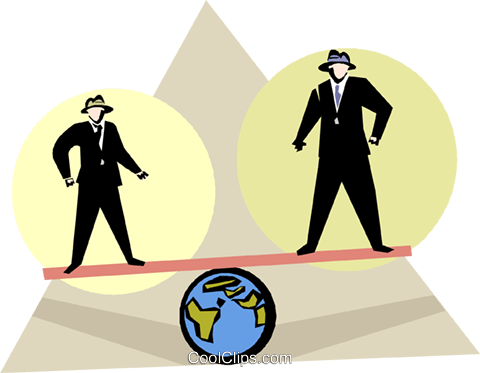 Two Men On A Teeter Totter Royalty Free Vector Clip - Meaning Of International Company (480x373)