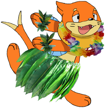 Guost 9 9 Hula Dancing Buizel By Pokemon-traceur - Anime Dancing Clear Background (343x350)