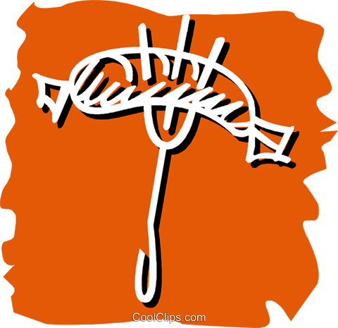 Sausage On A Fork Royalty Free Vector Clip Art Illustration - Clip Art (480x465)