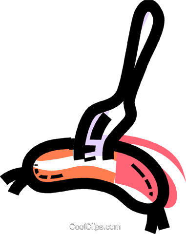 Sausages Royalty Free Vector Clip Art Illustration - Sausages Royalty Free Vector Clip Art Illustration (381x480)