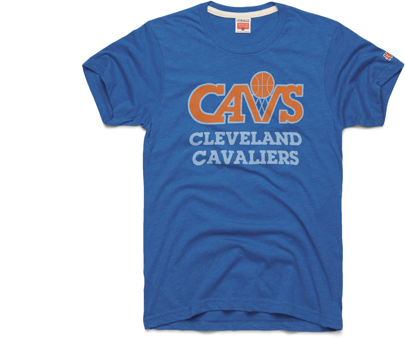 Blue And Orange Cleveland Cavaliers Basketball Retro - Cleveland Cavaliers (1600x1600)