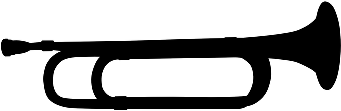 Trumpet, Horn, Bugle, Musical Instrument - Bugle Vector (680x340)