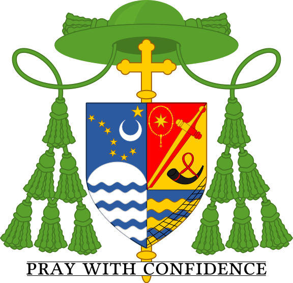 Edward Burns Bishop Of Juneau Coa - Monsignor Coat Of Arms (576x556)