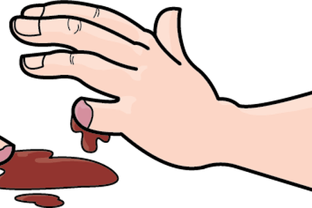 Wound Clipart Wounded - Bleeding Cartoon (450x300)