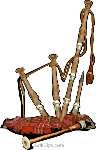 Bagpipes Royalty Free Vector Clip Art Illustration - Bagpipes Royalty Free Vector Clip Art Illustration (309x480)