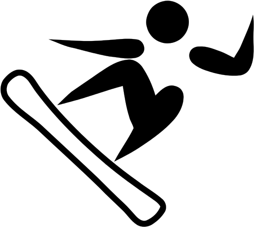 240 × 240 Pixels - Snowboarding Pictogram (600x600)