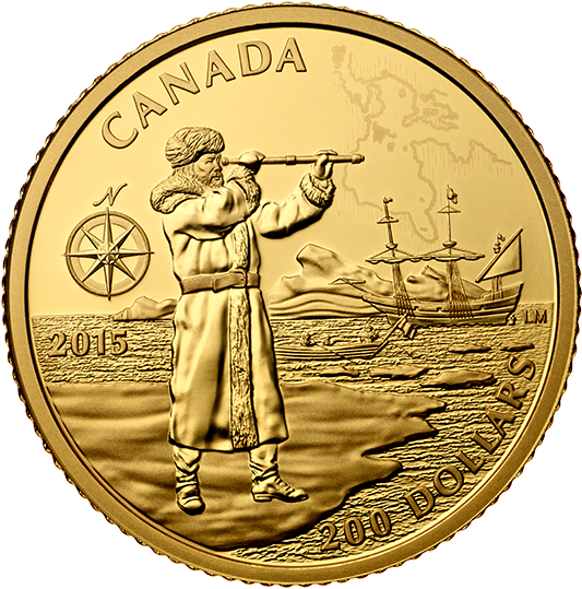 2015 1 2 Oz Pure Gold Coin Great Canadian Explorers - Coin (570x570)