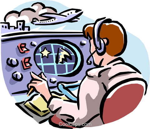 “atc, Pemegang Kuasa Udara Yang Terpinggirkan” - Air Traffic Controller Cartoon (480x415)