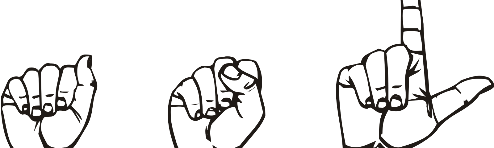 American Sign Language Png (1600x480)
