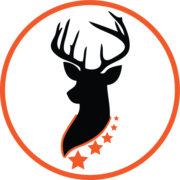 Black Deer Head Clipart (594x594)