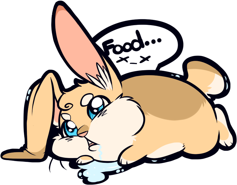 Fat Bunny Cartoon Transparent (900x700)