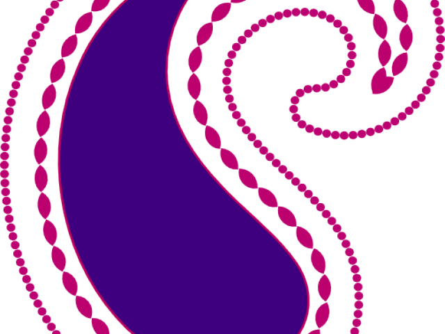 Curve Clipart Pink Paisley - Military Dog Tags Svg (640x480)