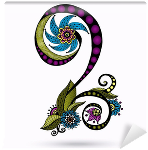 Henna Paisley Mehndi Doodles Design Element - Doodle (400x400)