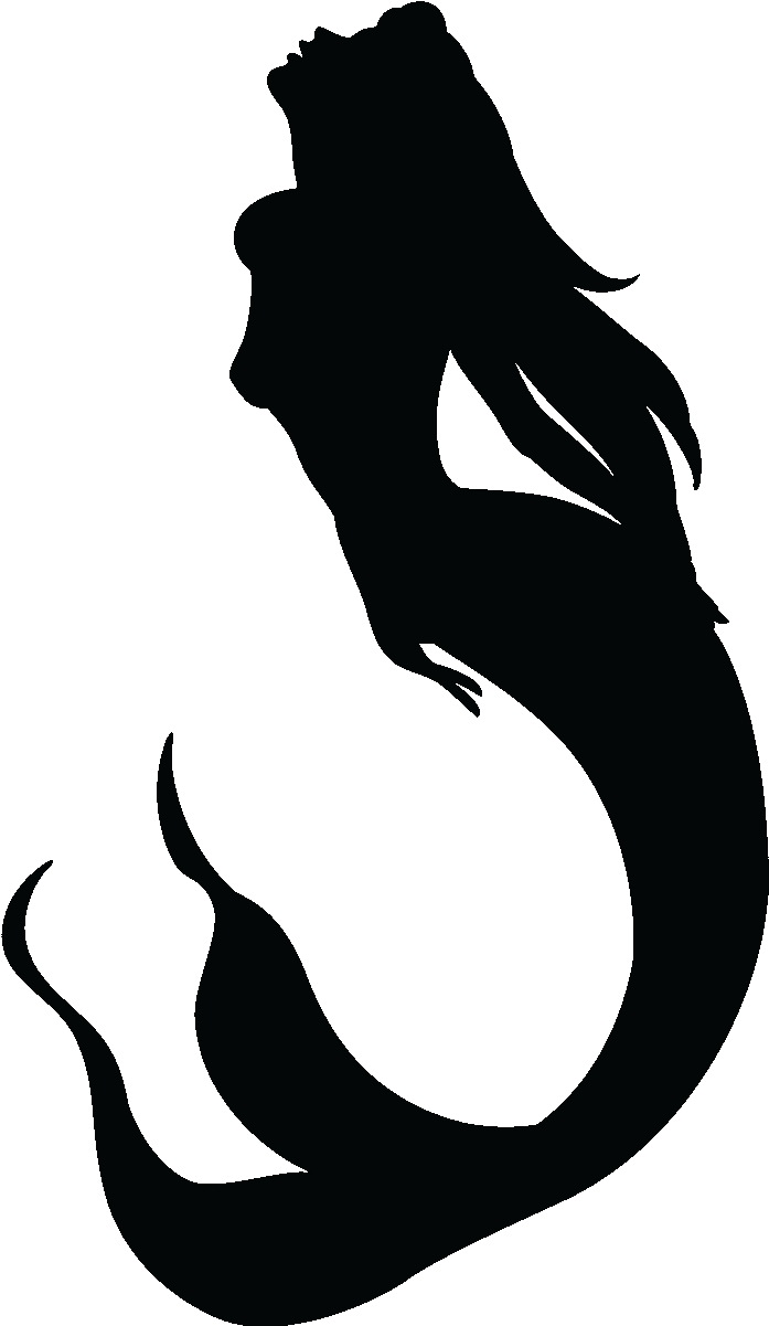 Mermaid Png - Silhouette Mermaid Transparent (1200x1200)