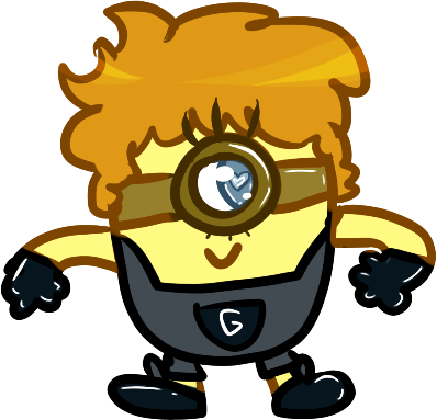 Egg As A Minion By H0wlelujah - Illustration (398x383)