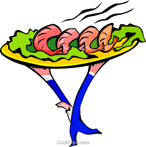 Platter Carried By Waiter Abstract Royalty Free Vector - Platter Carried By Waiter Abstract Royalty Free Vector (475x480)