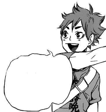 Don T Lie Clipart - Hinata Shouyou Manga Png (366x387)