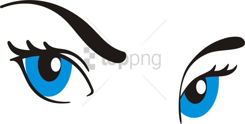 Free Png Download Cartoon Eye With Eyebrow Png Images - Eye Brow Cartoon (851x432)