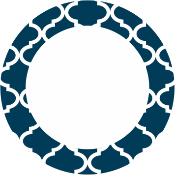 Quatrefoil Navy Label - Topaz Jpeg To Raw Ai (356x356)