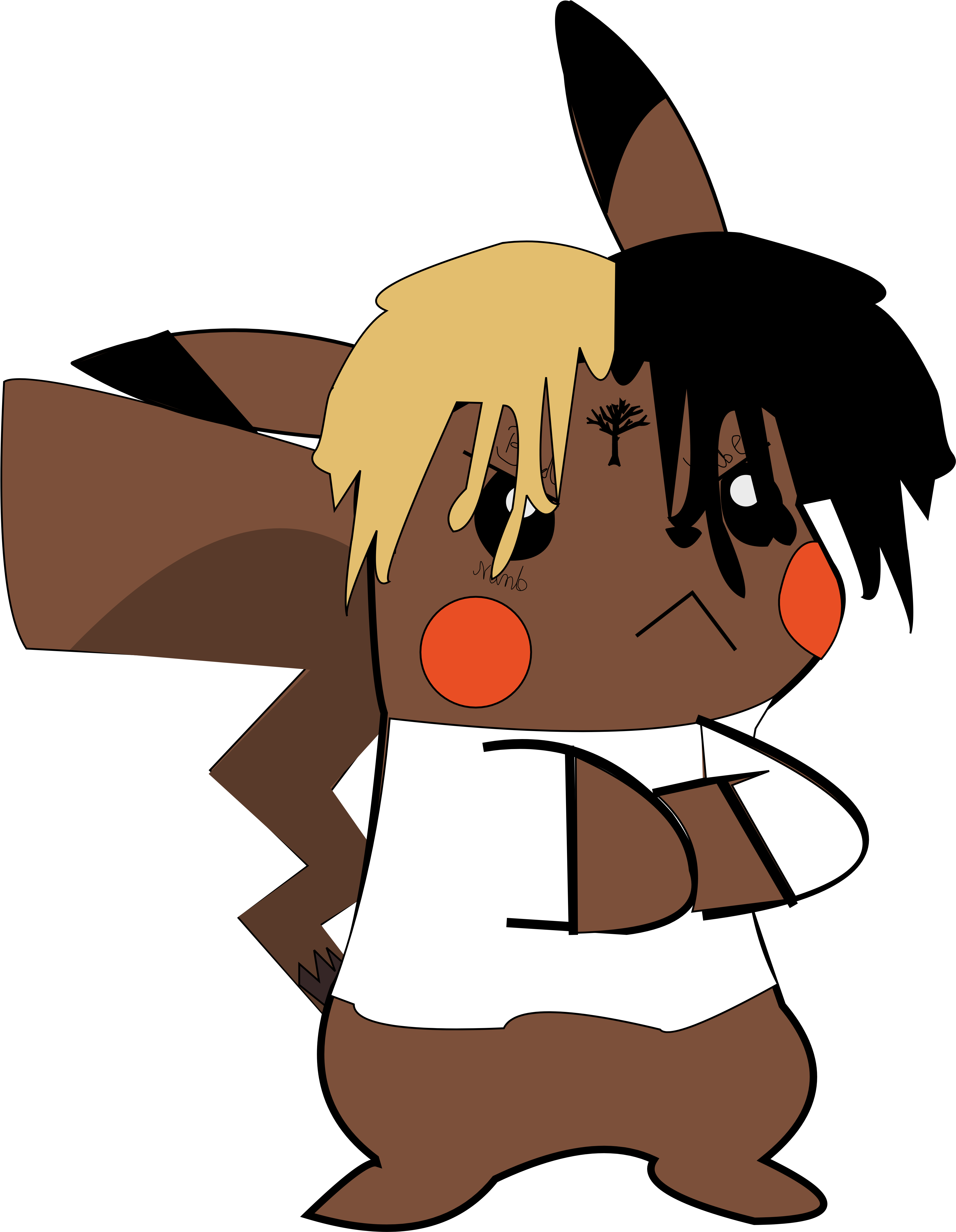 Pikachu X By Yungconsumer On Newgrounds Author - Cartoon (3842x4974)