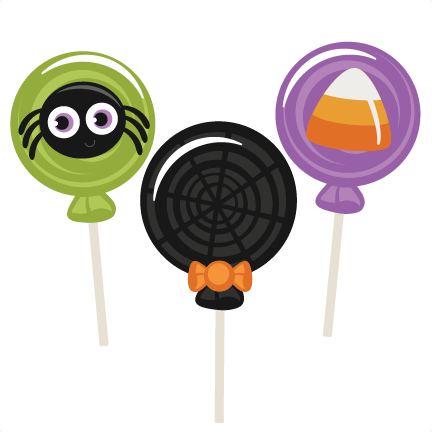 Halloween Lollipops Svg Scrapbook Title Halloween Svg - Halloween Sucker Clipart (432x432)