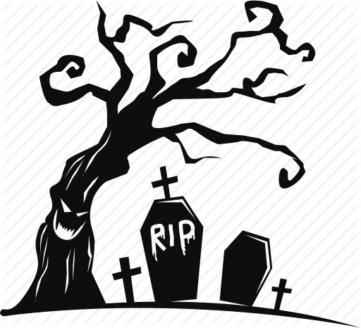 Death Clipart Rip - Rip Halloween Png (512x466)