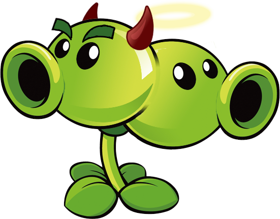 Plants Vs Zombies 2 Split Pea (r) By Illustation16 - Pvz 2 Split Pea (551x431)