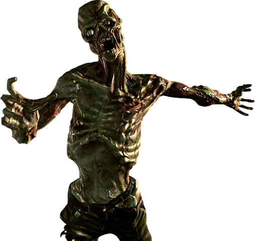 Zombie-138 - Bronze Sculpture (508x480)