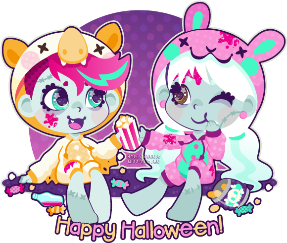 Happy Halloween By Miss-glitter - Happy Halloween Glitter (589x500)