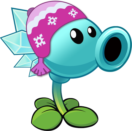 Snow Pea - Plant Vs Zombies Plants (445x442)