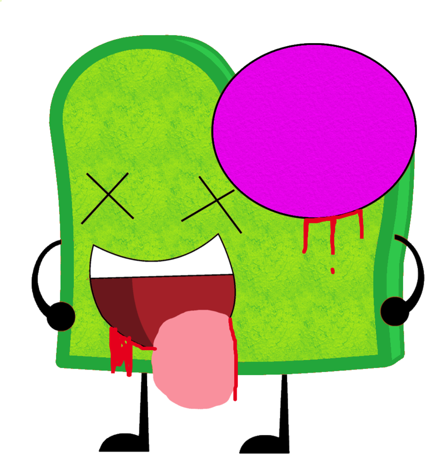 Toast As A Zombie Vector By Thedrksiren - Object Mayhem Evil Tune (894x894)