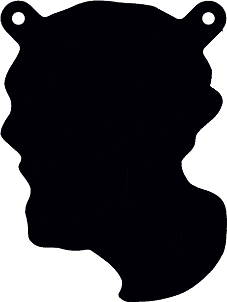 Ar500 Steel Zombie Rifle Shooting Target - Zombie (650x650)