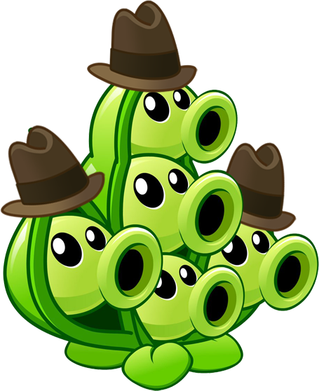 Plants Vs Zombies 2 Pea Pod (r) By Illustation16 - Plantas Contra Zombies 2 Apk (455x558)